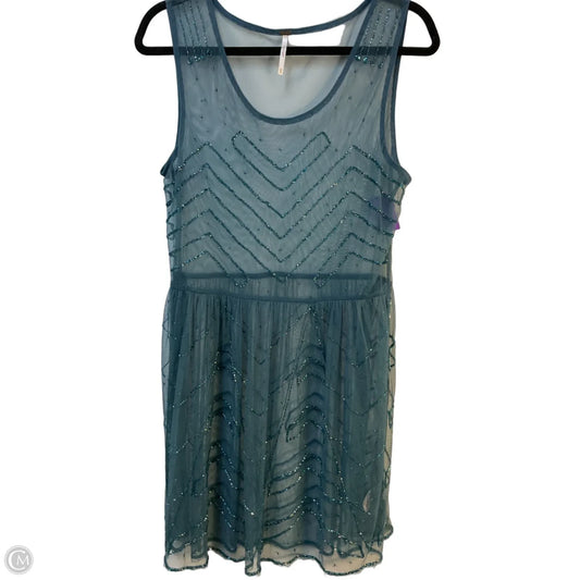 Tunic Sleeveless By Free People In Teal, Size: M