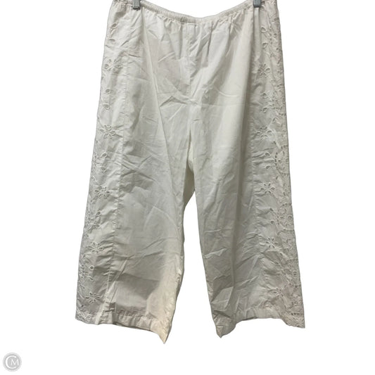 Pants Wide Leg By A New Day In White, Size: L