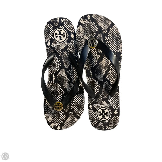 Sandals Designer By Tory Burch In Snakeskin Print, Size: 7