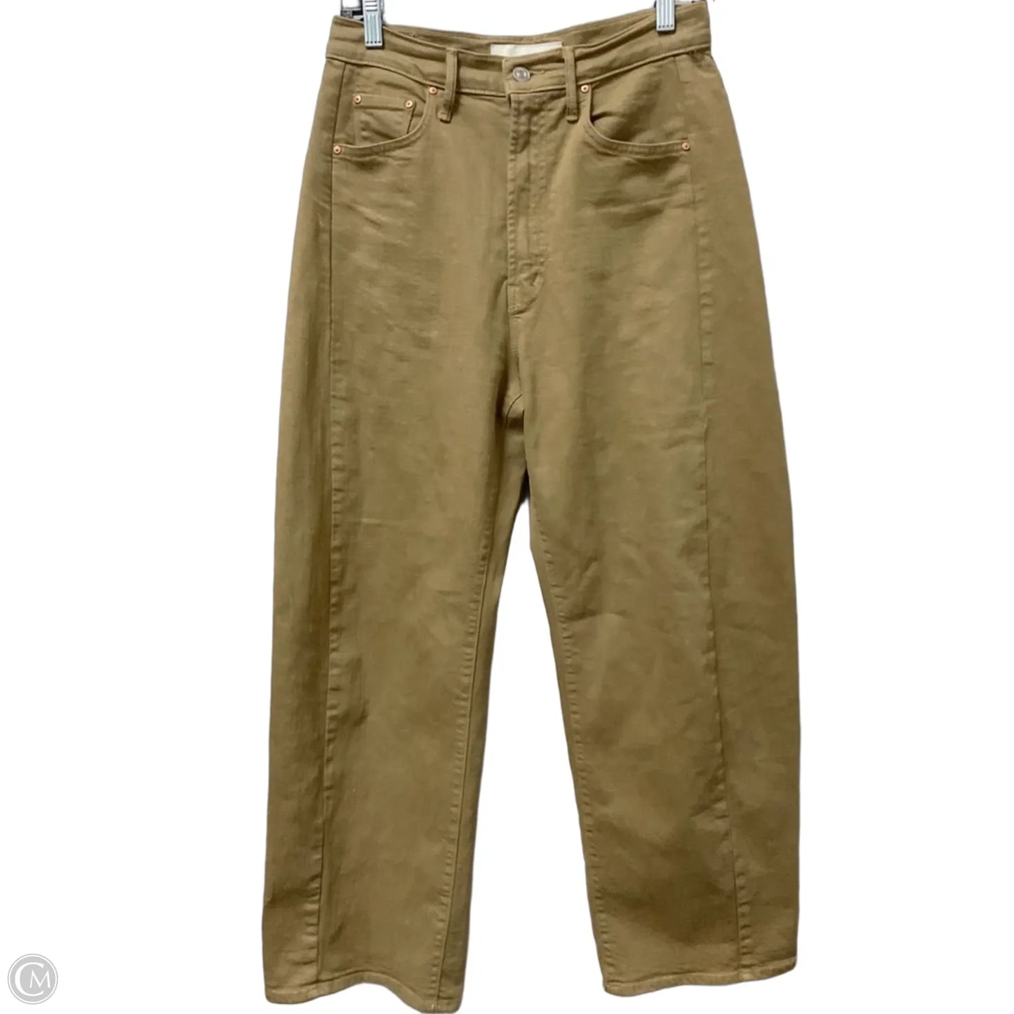 Jeans Wide Leg By Mother In Tan Denim, Size: 4