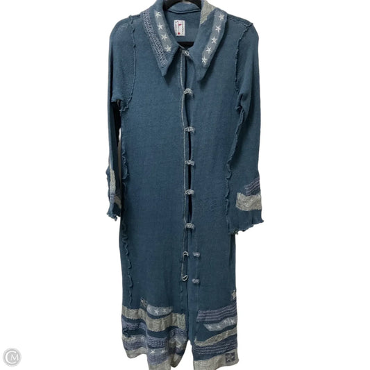 Sweater Cardigan By Clothes Mentor In Blue, Size: M