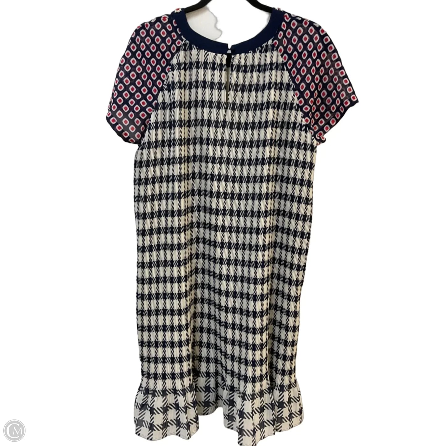 Dress Party Midi By Cmc In Blue & White, Size: L