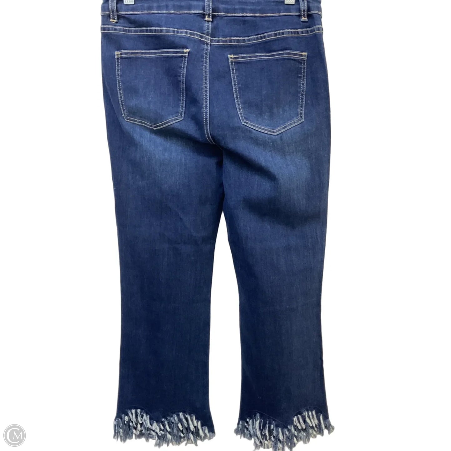 Jeans Cropped By Charlie B In Blue Denim, Size: 8