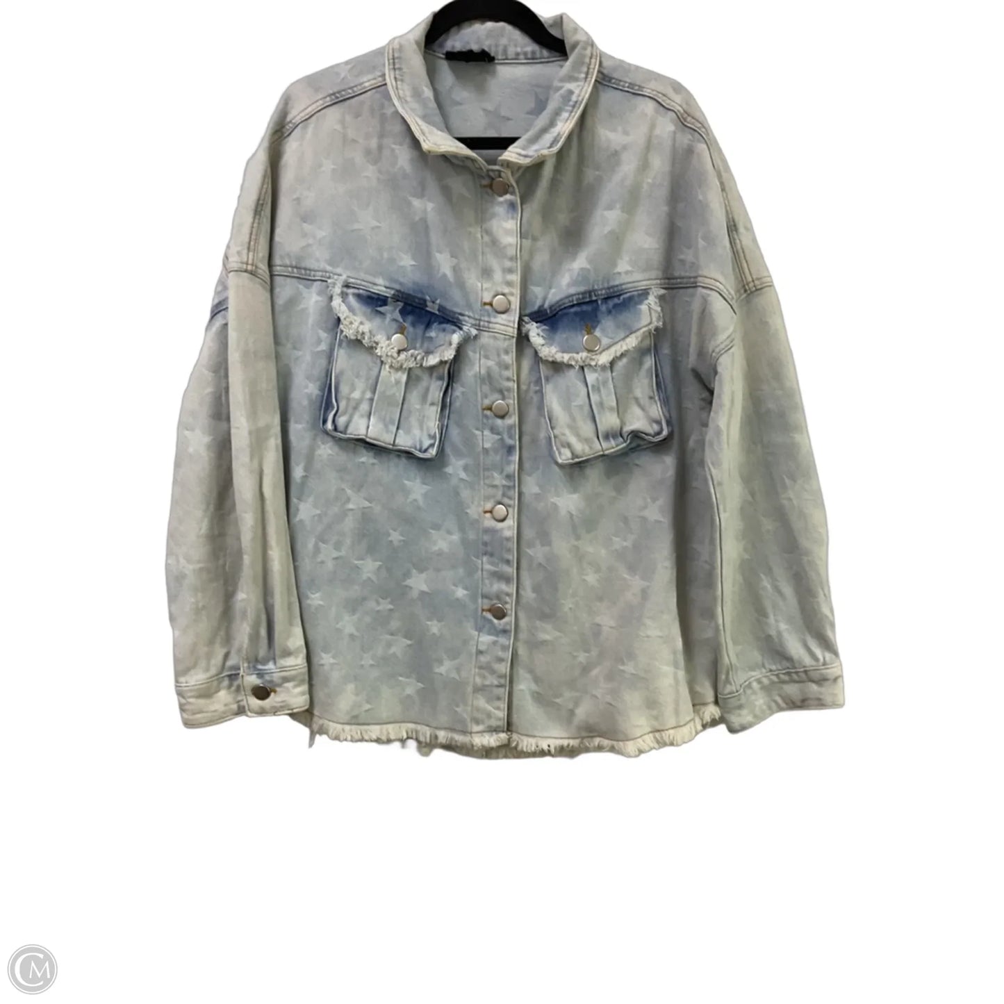 Jacket Denim By Heyson In Blue Denim, Size: L