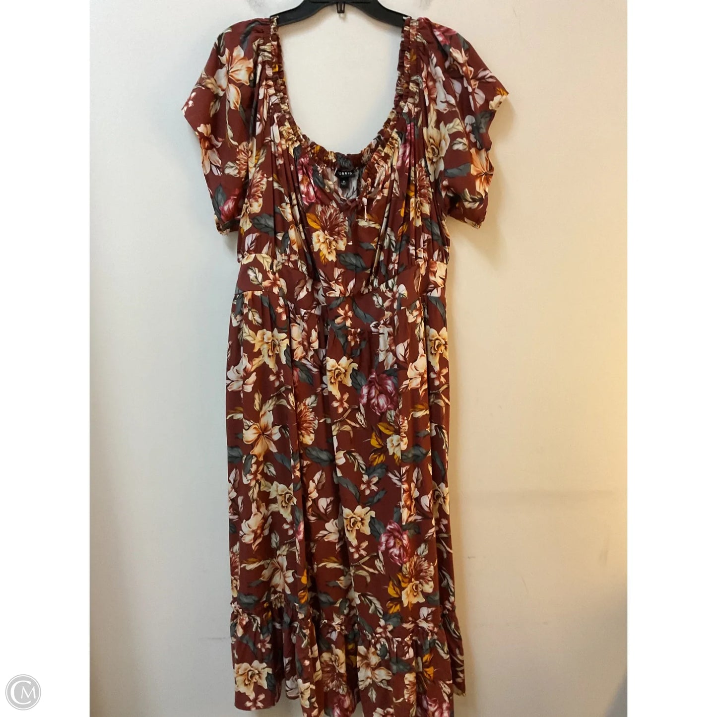 Dress Casual Maxi By Torrid In Floral Print, Size: 3x
