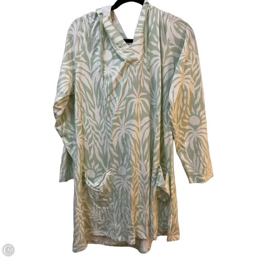 Swimwear Cover-up By Coolibar In Green & White, Size: Xxl
