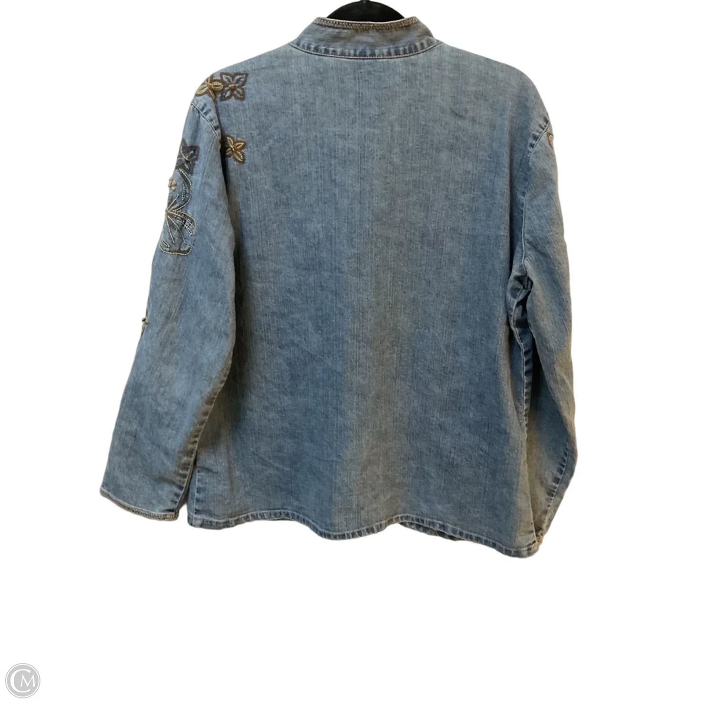 Jacket Denim By Ruby Rd In Blue Denim, Size: M