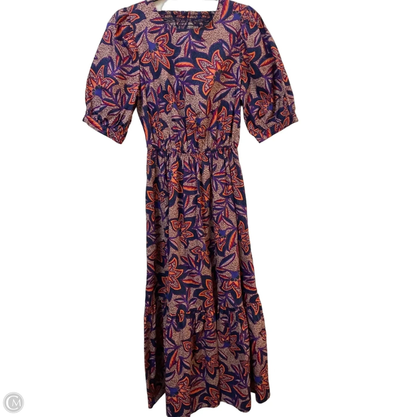 Dress Casual Maxi By Evereve In Orange & Purple, Size: S