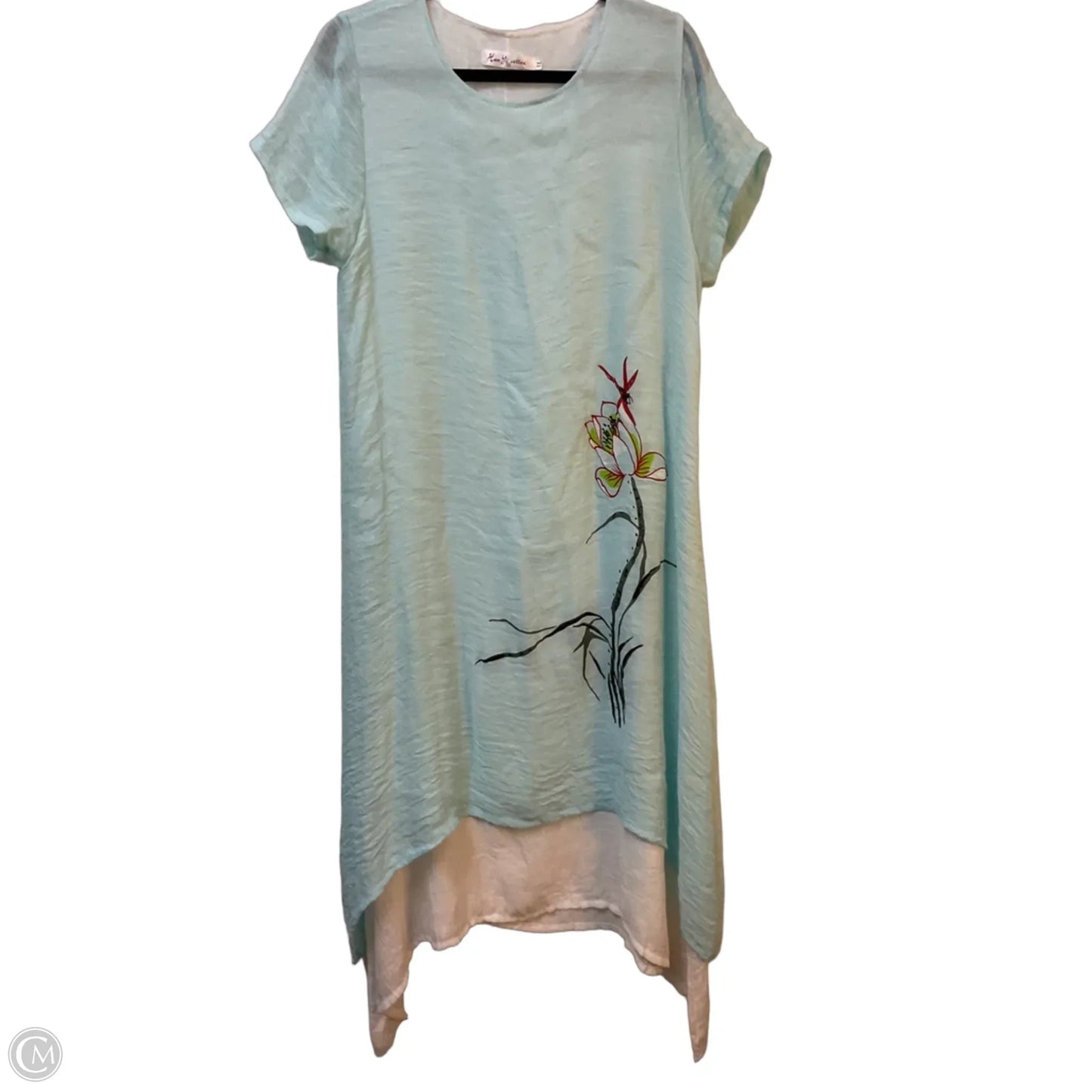 Dress Casual Maxi By Clothes Mentor In Aqua, Size: Xl