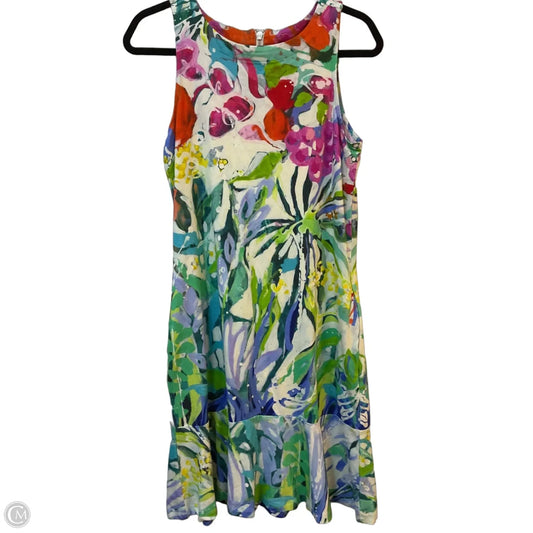 Dress Casual Midi By Cmc In Floral Print, Size: S