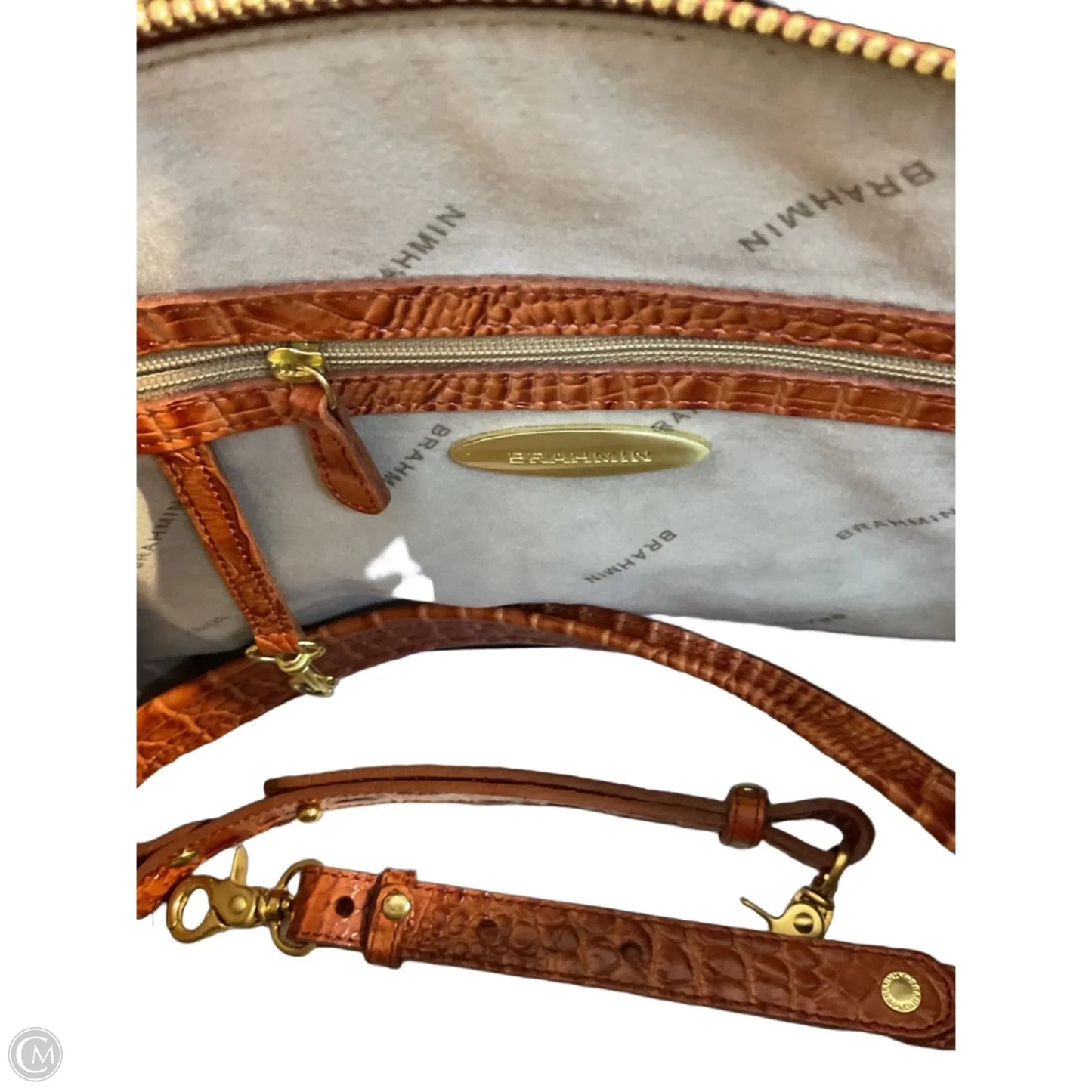 Handbag Designer By Brahmin, Size: Large