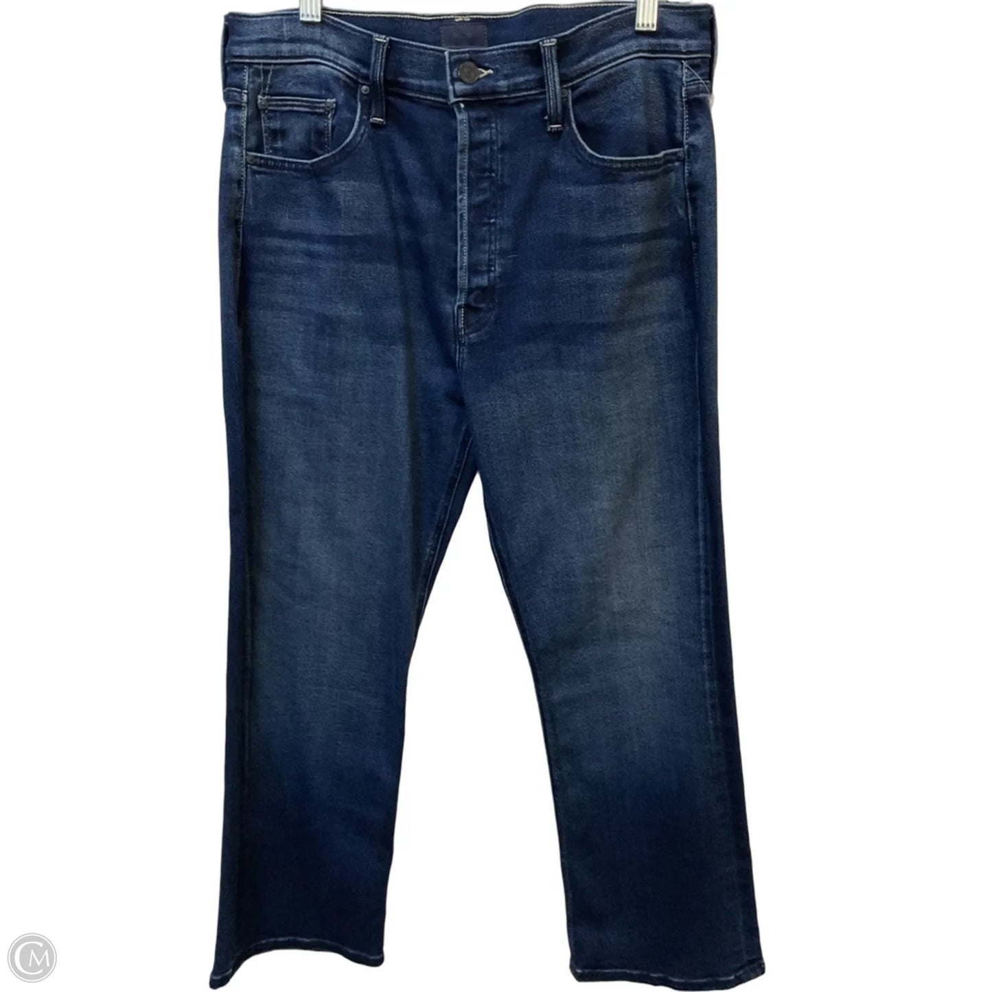 Jeans Straight By Mother In Blue Denim, Size: 14