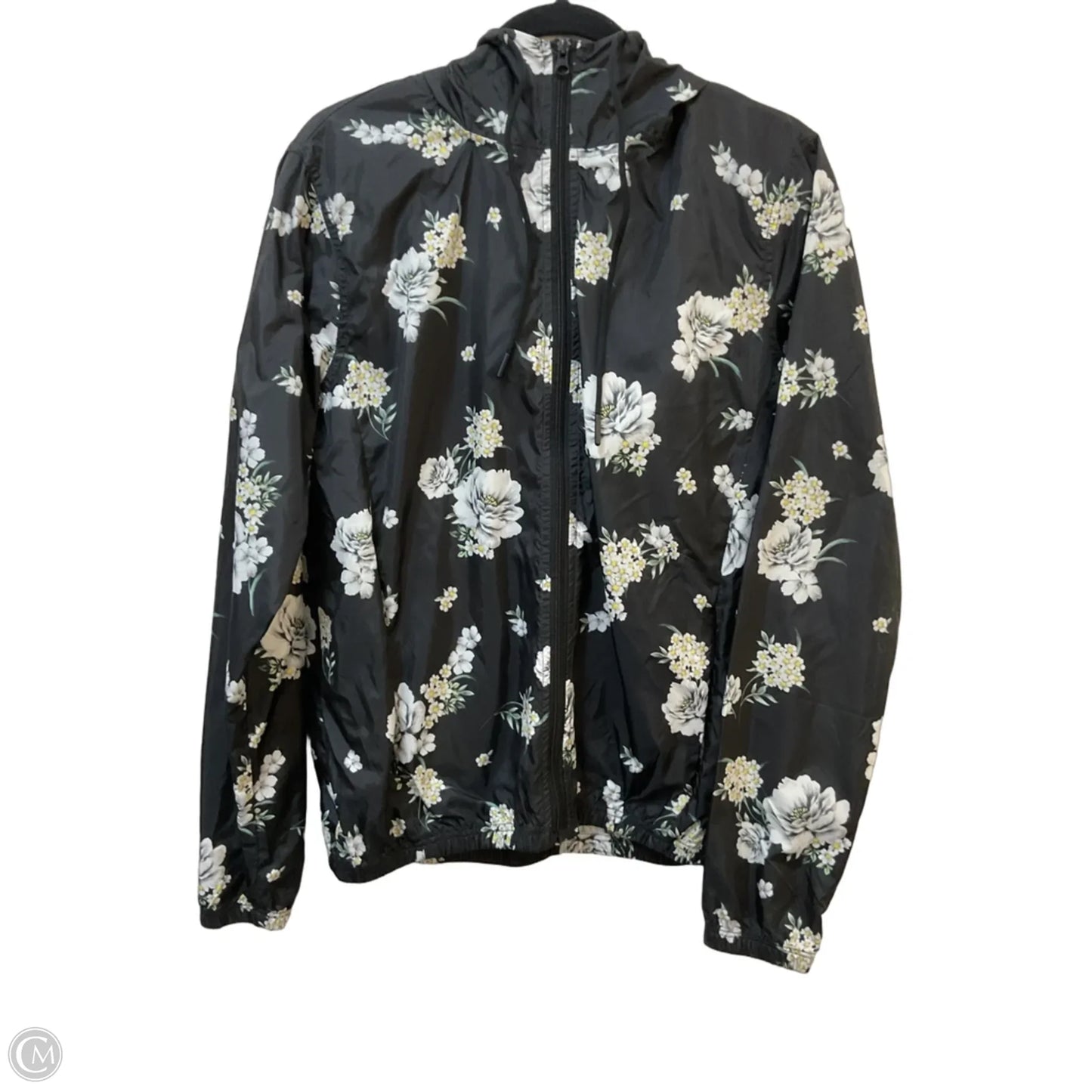 Jacket Windbreaker By Betsey Johnson In Black, Size: M