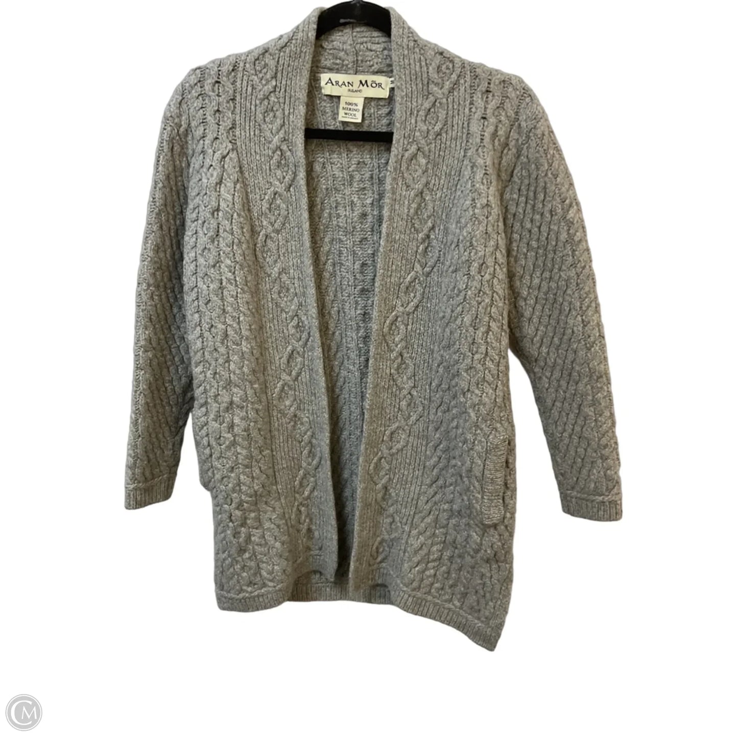 Sweater Cardigan By Cmc In Grey, Size: M