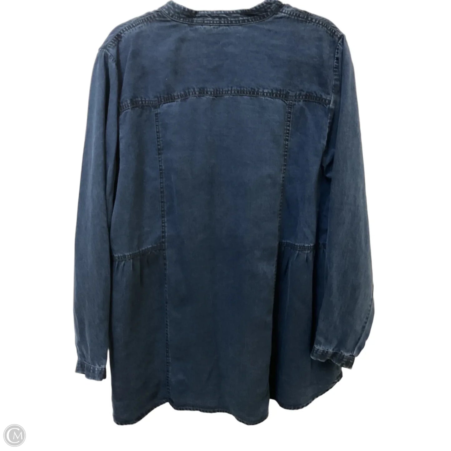 Top Long Sleeve By Soft Surroundings In Blue Denim, Size: 1x