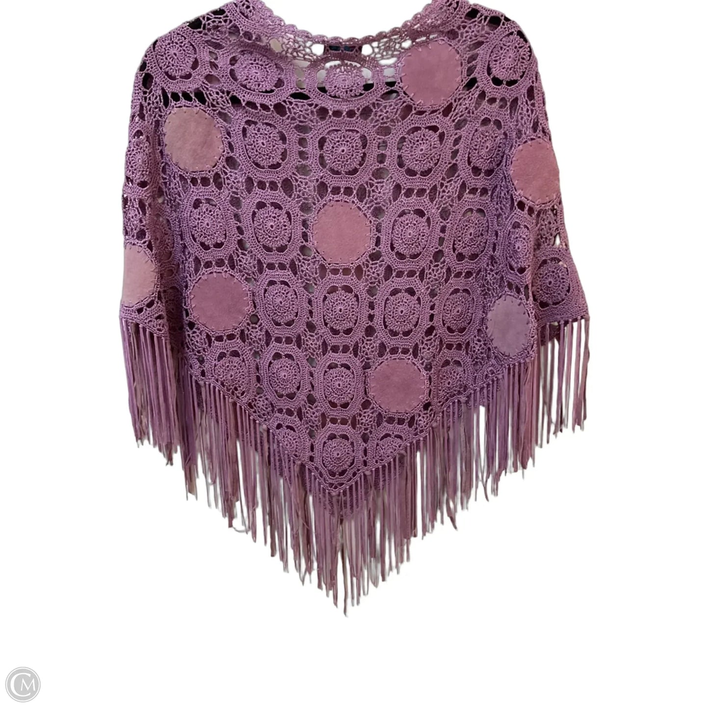 Poncho By Clothes Mentor In Purple, Size: Osfm