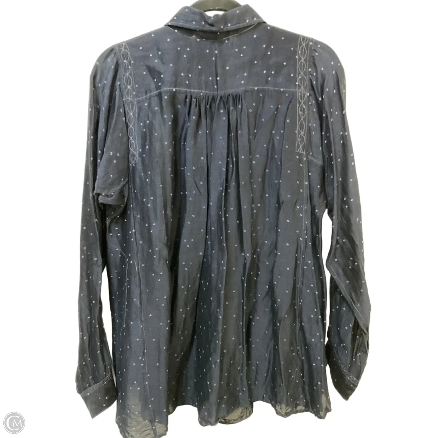 Blouse Long Sleeve By Joie In Navy, Size: S