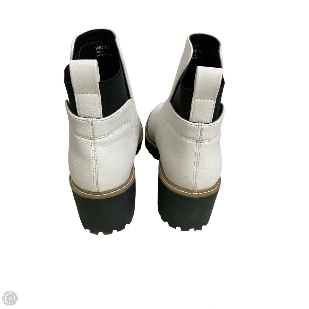 Boots Ankle Heels By Dv In White, Size: 7.5