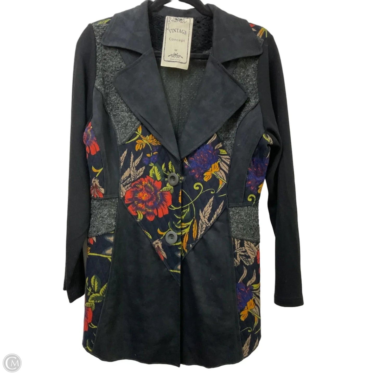 Jacket Other By Clothes Mentor In Black & Grey, Size: M