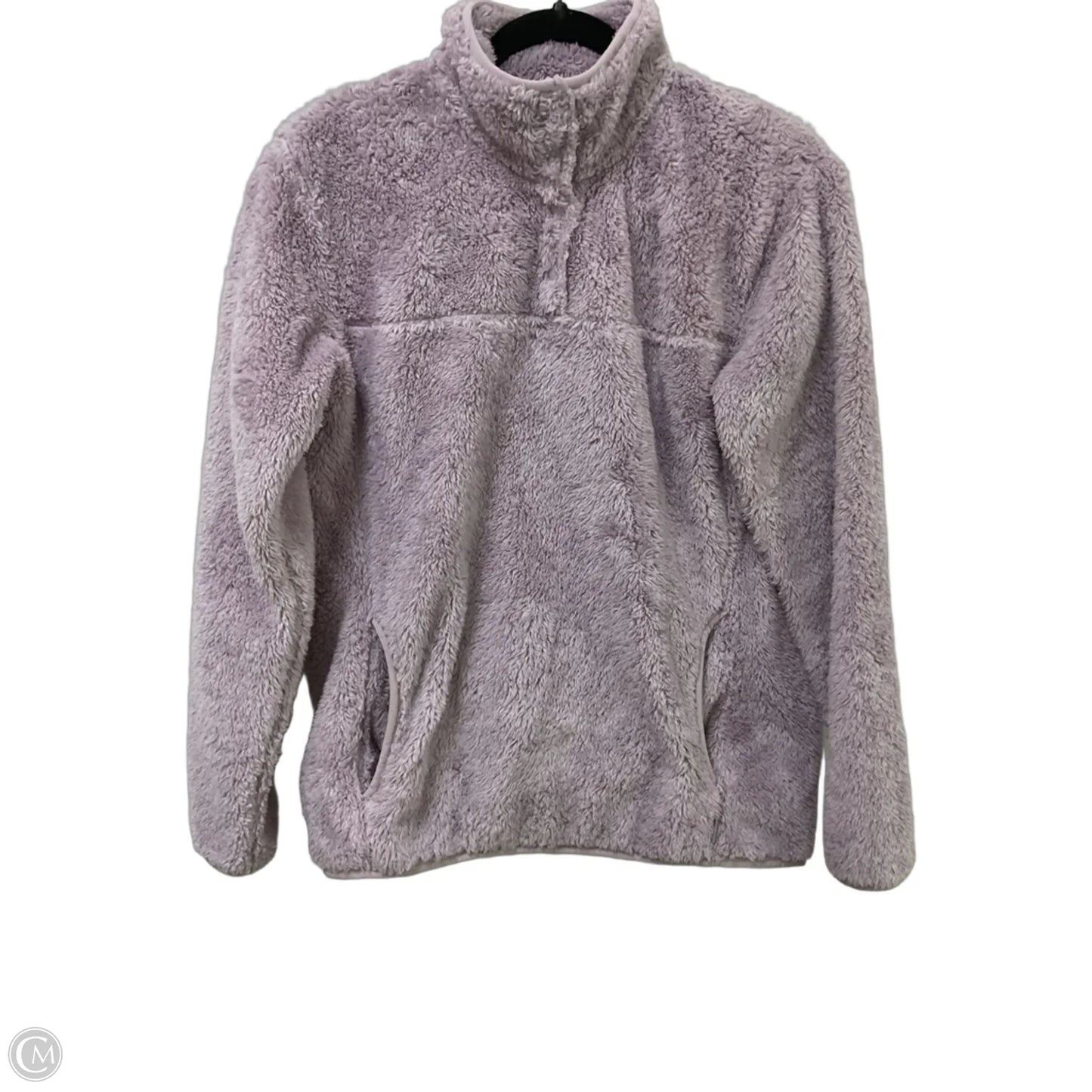 Jacket Fleece By Eddie Bauer In Purple, Size: S