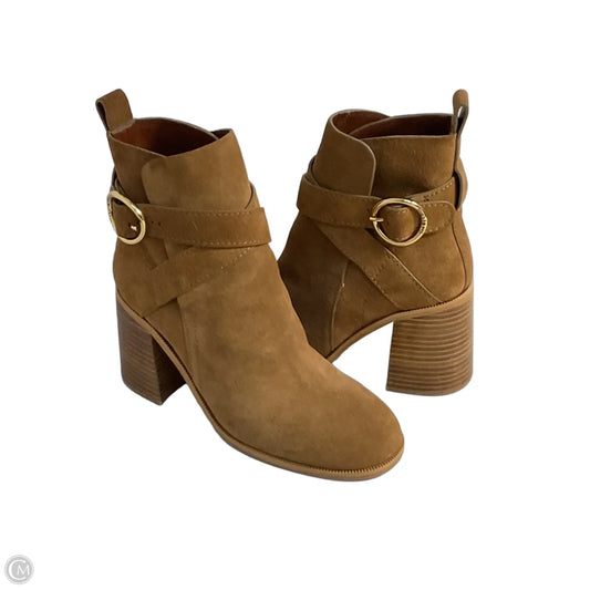 Boots Designer By See By Chloe In Tan, Size: 8.5