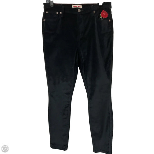 Pants Designer By Johnny Was In Black & Red, Size: 8
