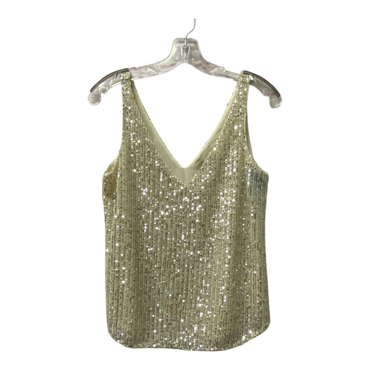 Top Sleeveless By Loft In Cream, Size:Xs