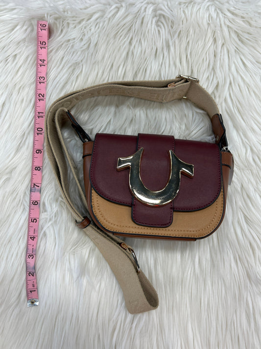 Handbag By True Religion In Purple & Tan, Size:Small