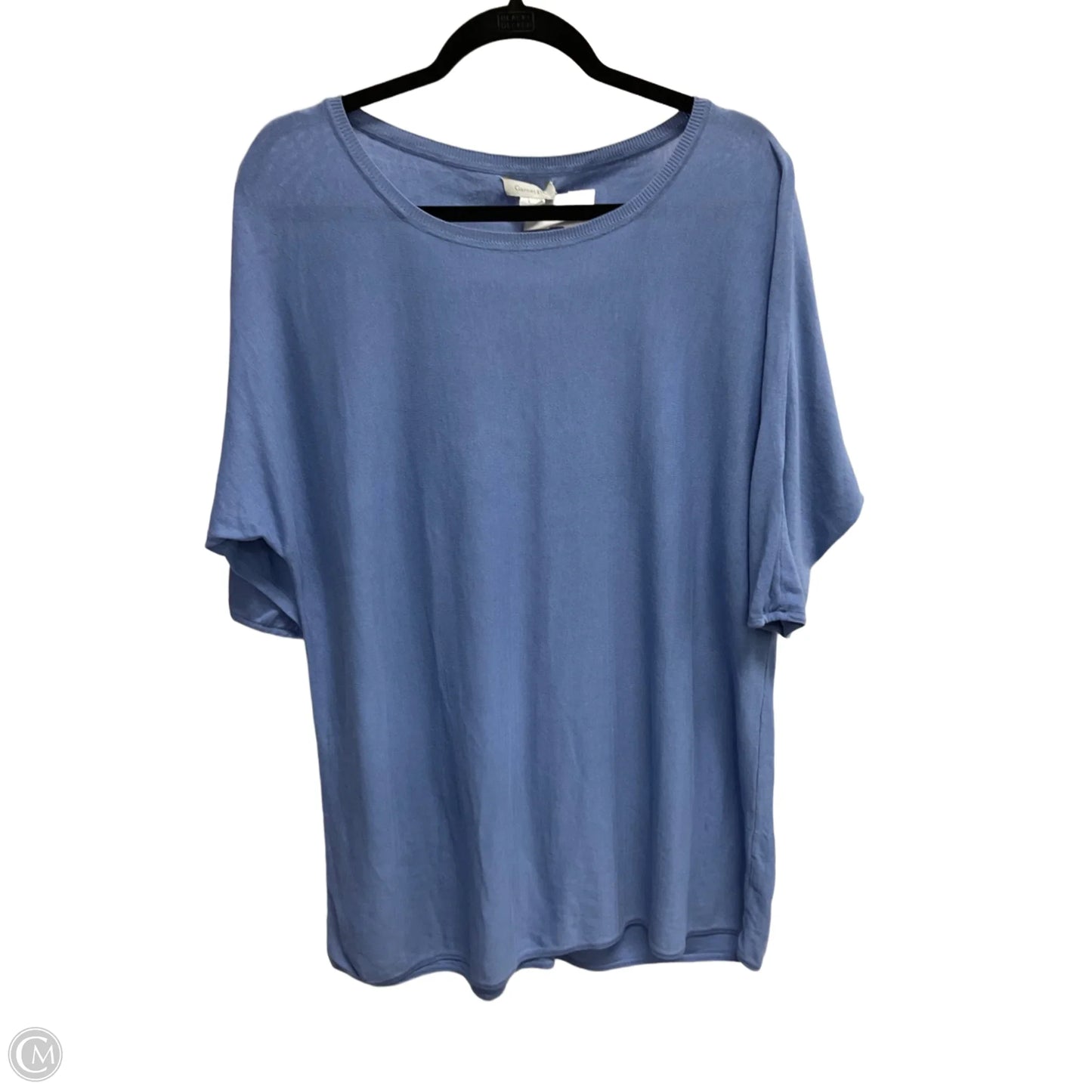 Sweater Short Sleeve By Garnet Hill In Blue, Size: M