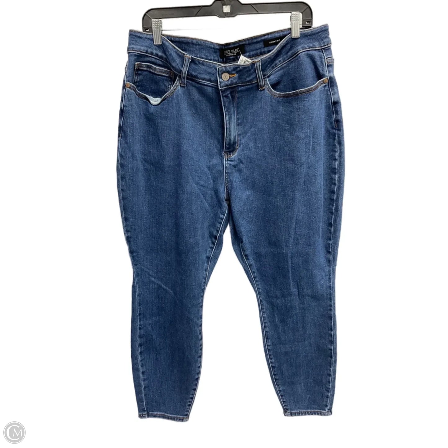 Jeans Skinny By Judy Blue In Blue Denim, Size: 20