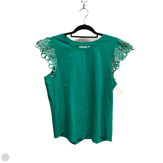 Top Sleeveless By Chicos In Green, Size: Xl