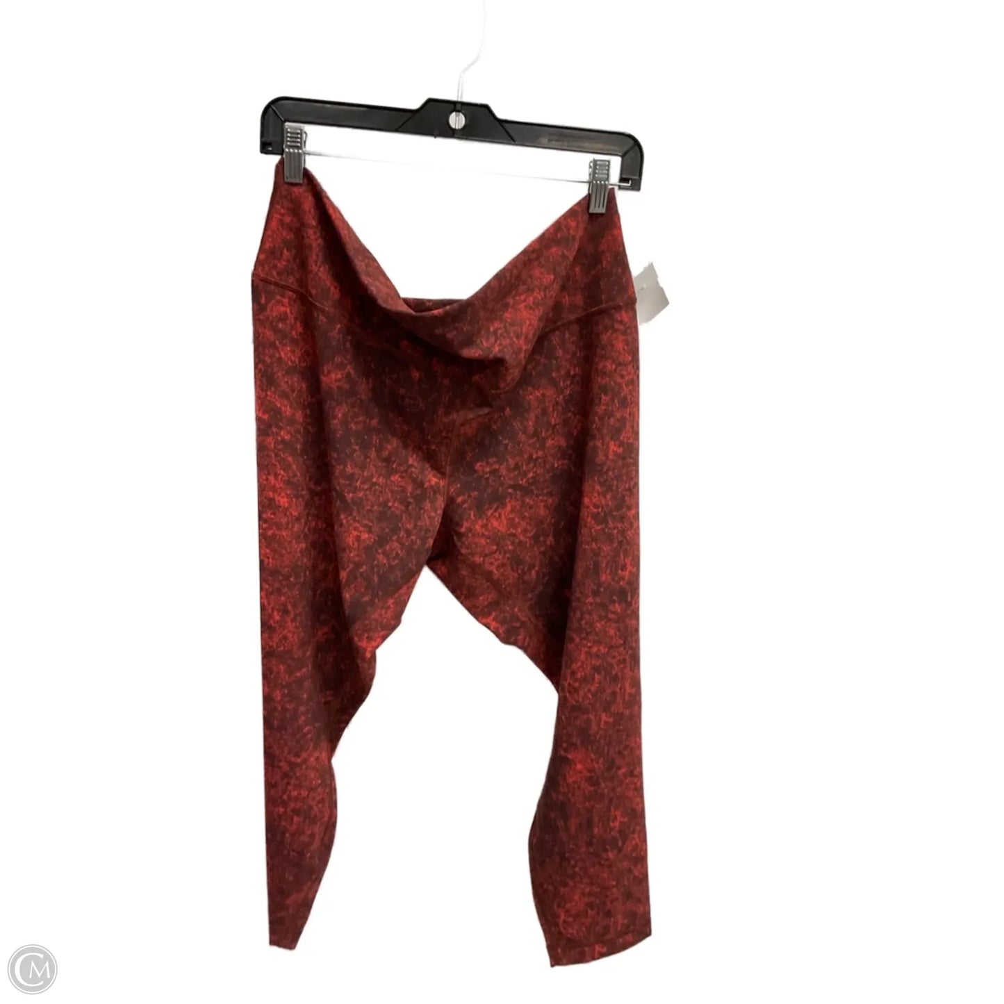 Athletic Capris By Lululemon In Red, Size: 1x