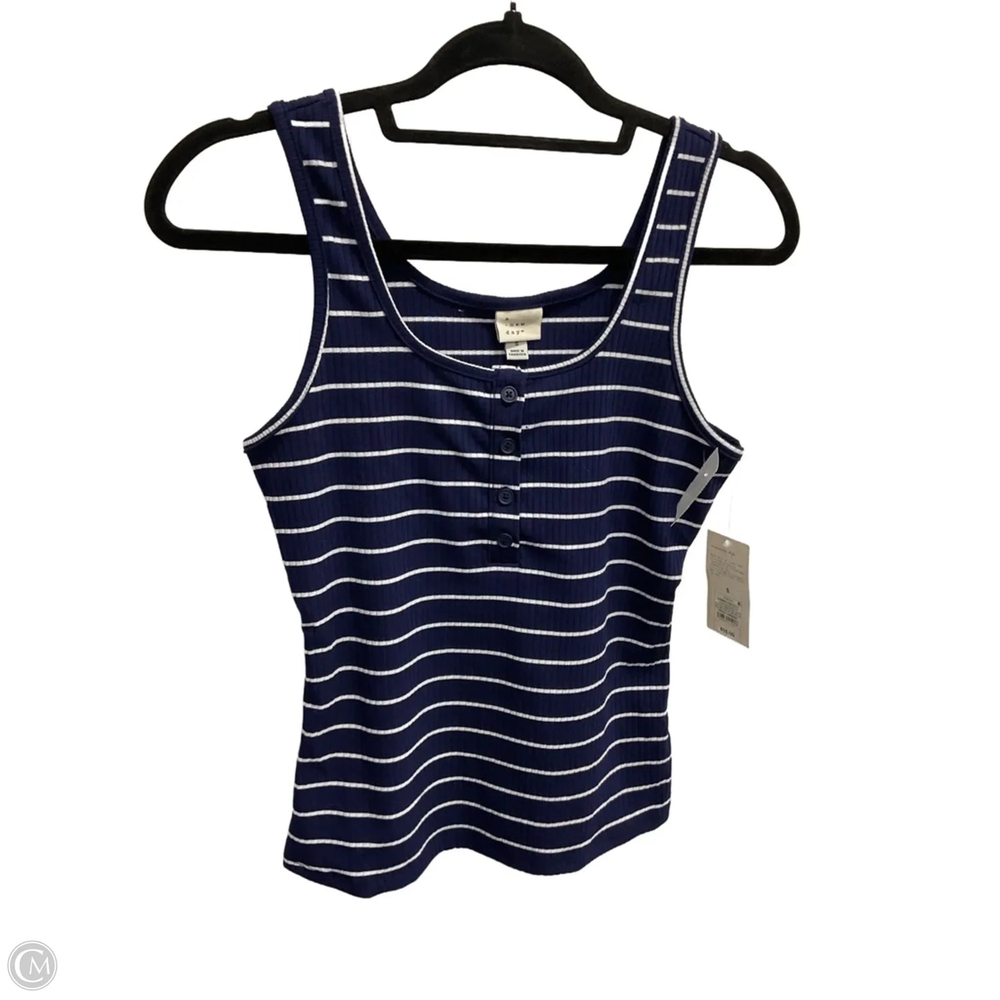 Tank Top By A New Day In Striped Pattern, Size: S