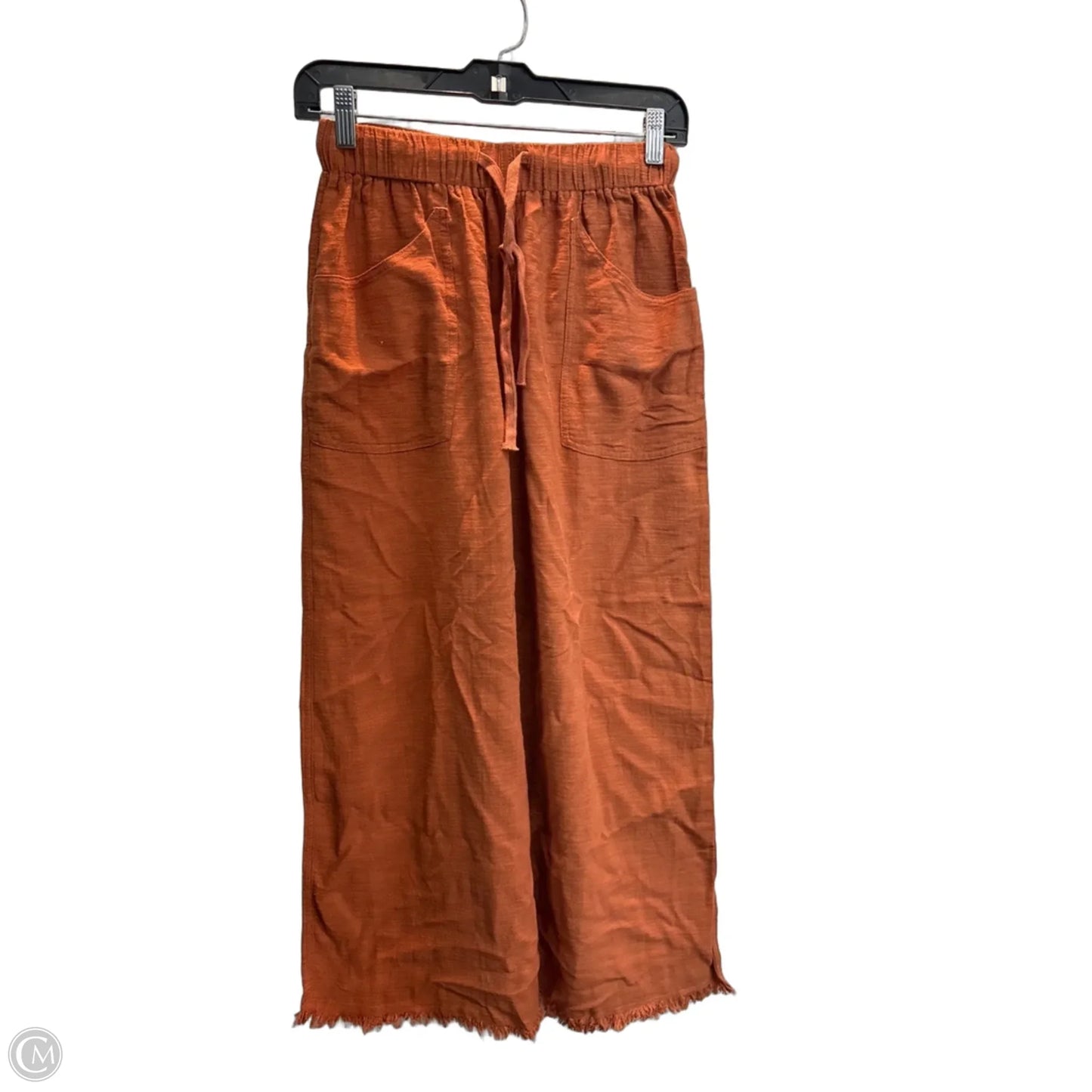 Pants Wide Leg By Artistic Works By Lu In Orange, Size: S