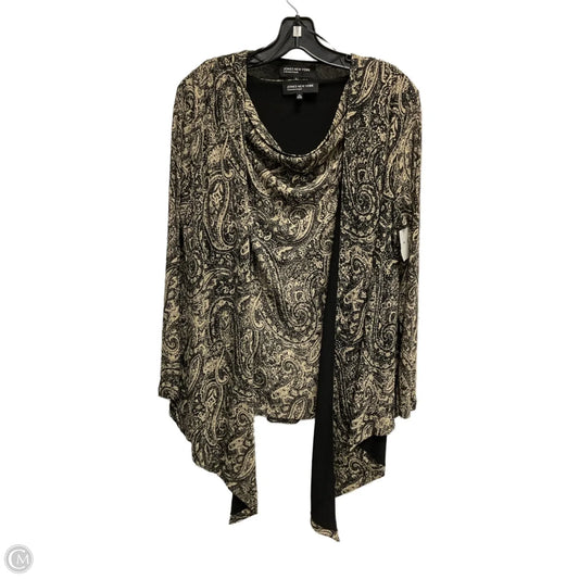 Top 2pc Long Sleeve By Jones New York In Beige, Size: L