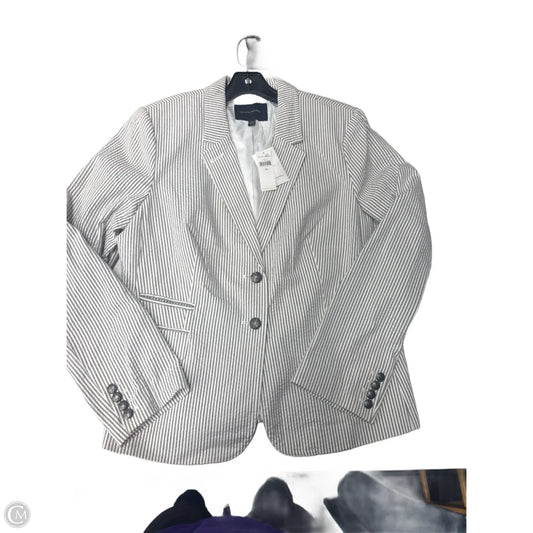 Blazer By Banana Republic In Striped Pattern, Size: L