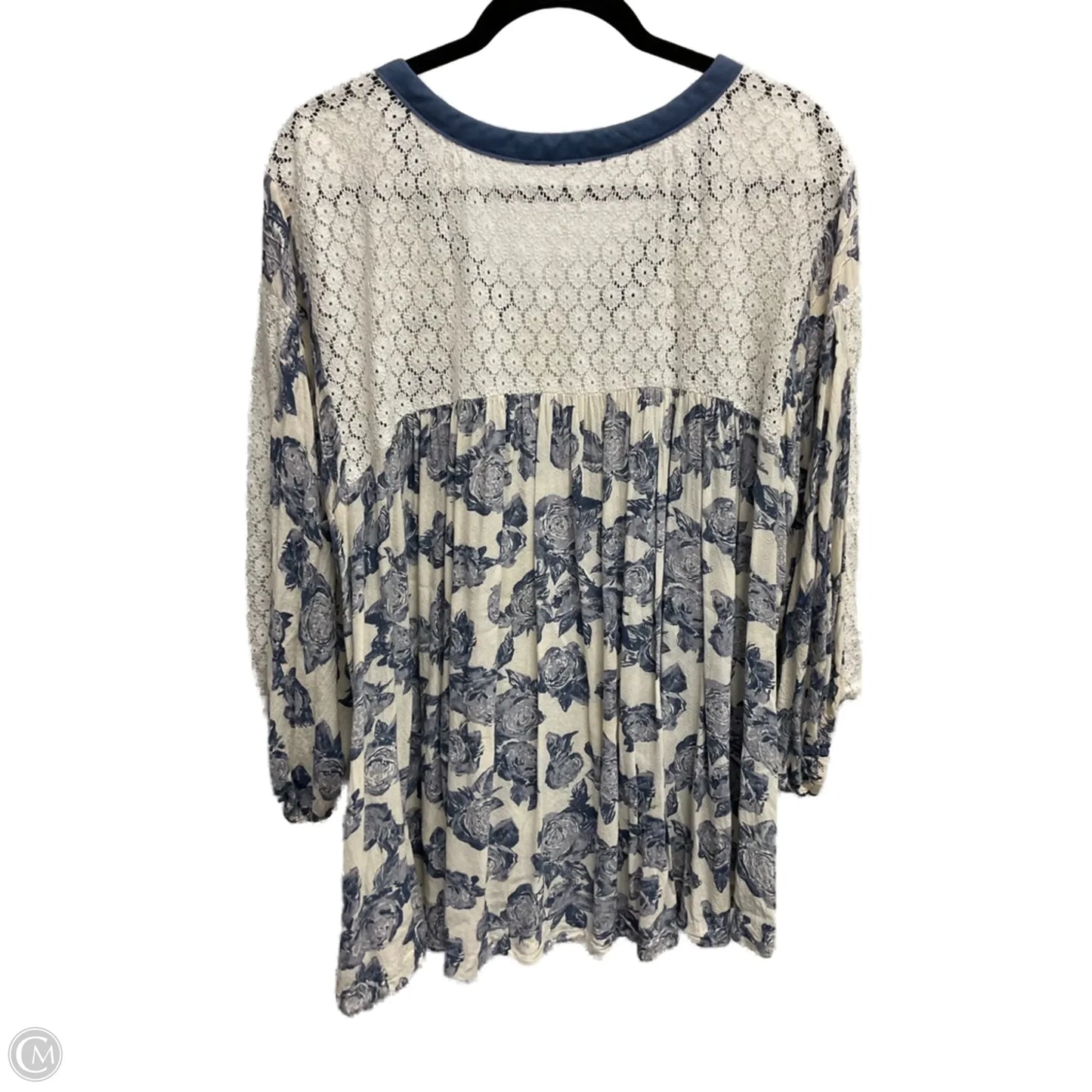 Top Short Sleeve By Free People In Blue, Size: L