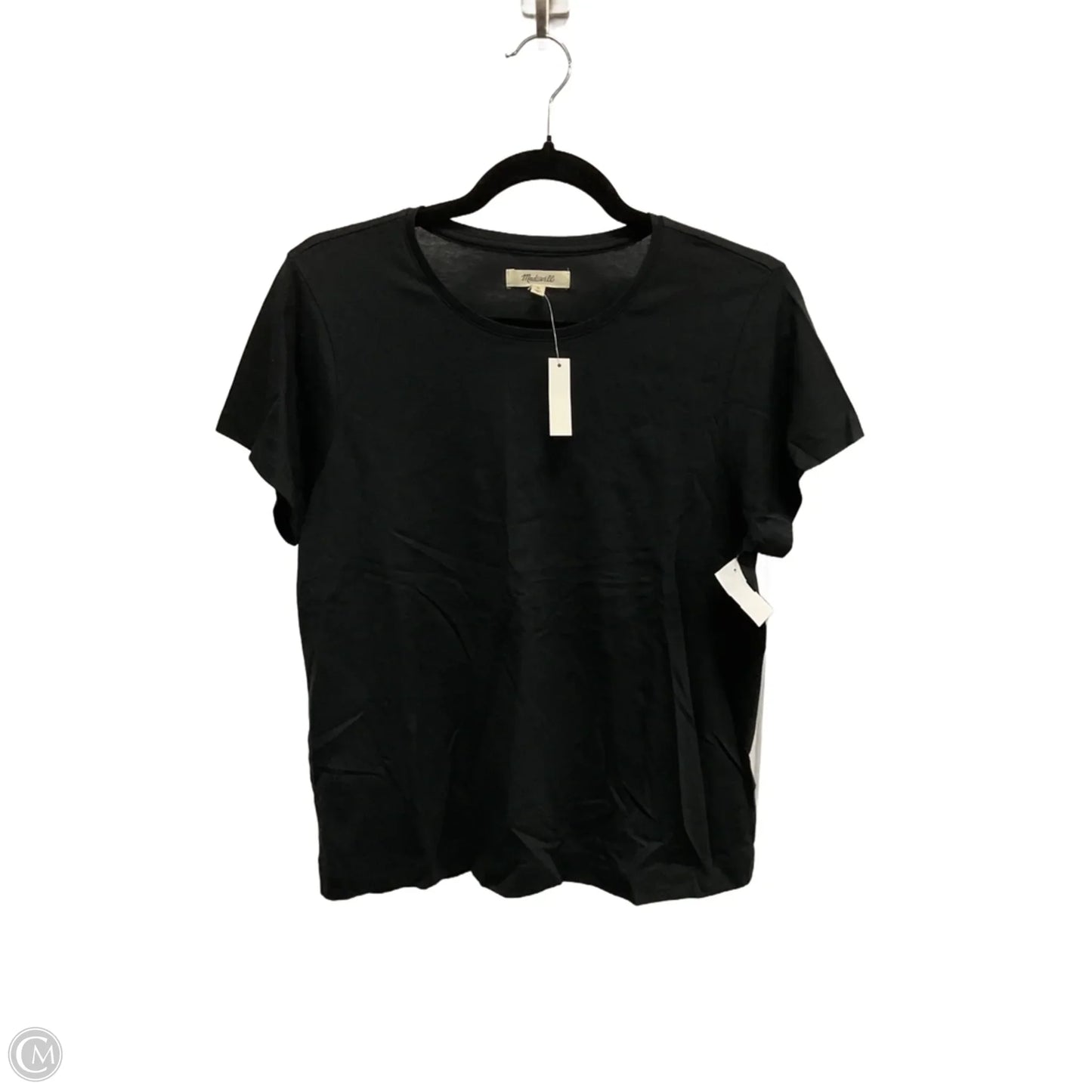Top Short Sleeve Basic By Madewell In Black, Size: M