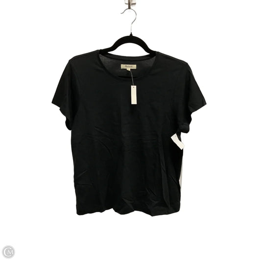 Top Short Sleeve Basic By Madewell In Black, Size: M