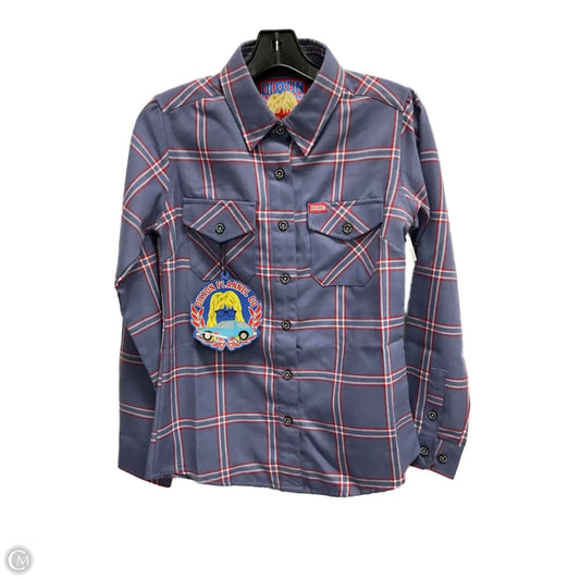 Top Long Sleeve By Cmc In Plaid Pattern, Size: S