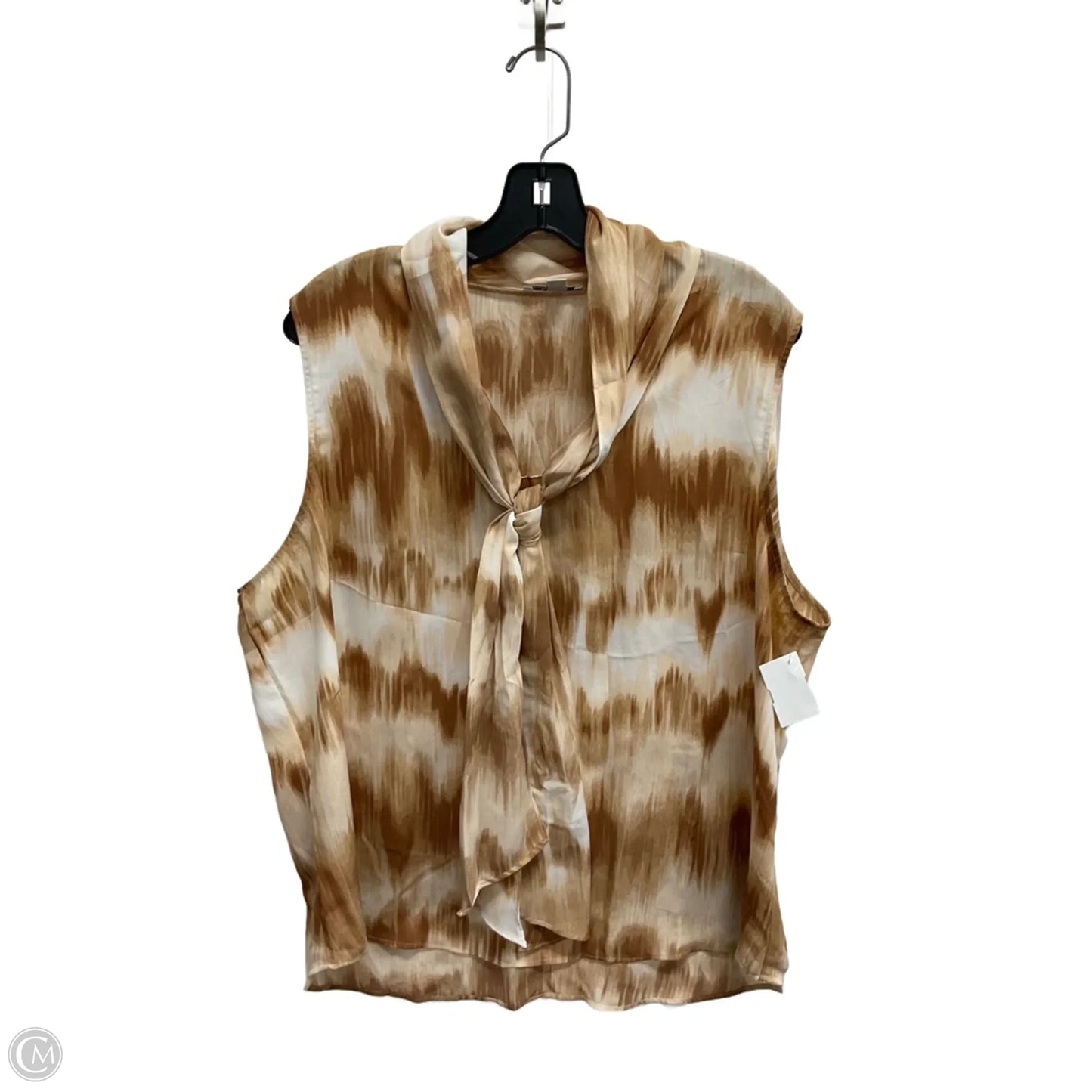 Top Sleeveless By Bar Iii In Brown, Size: Xxl