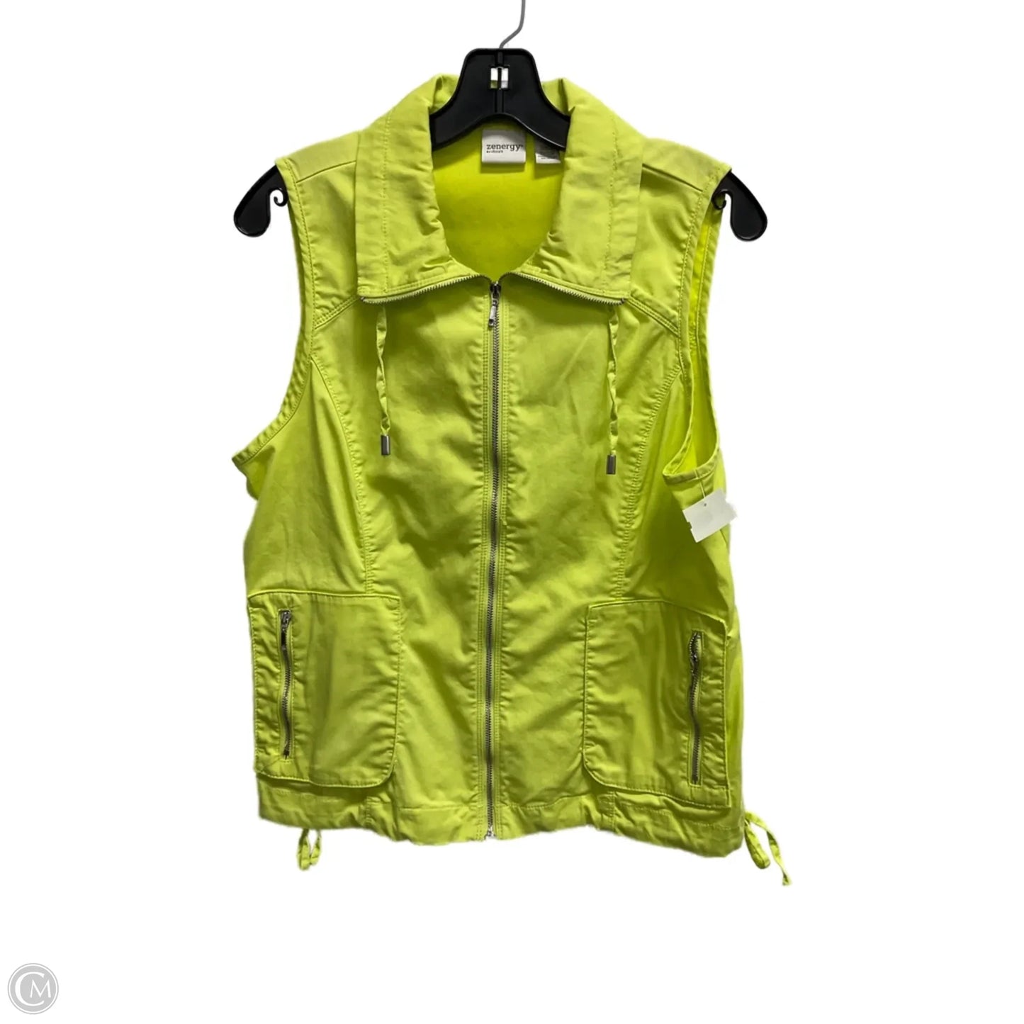 Vest Puffer & Quilted By Chicos In Green, Size: M