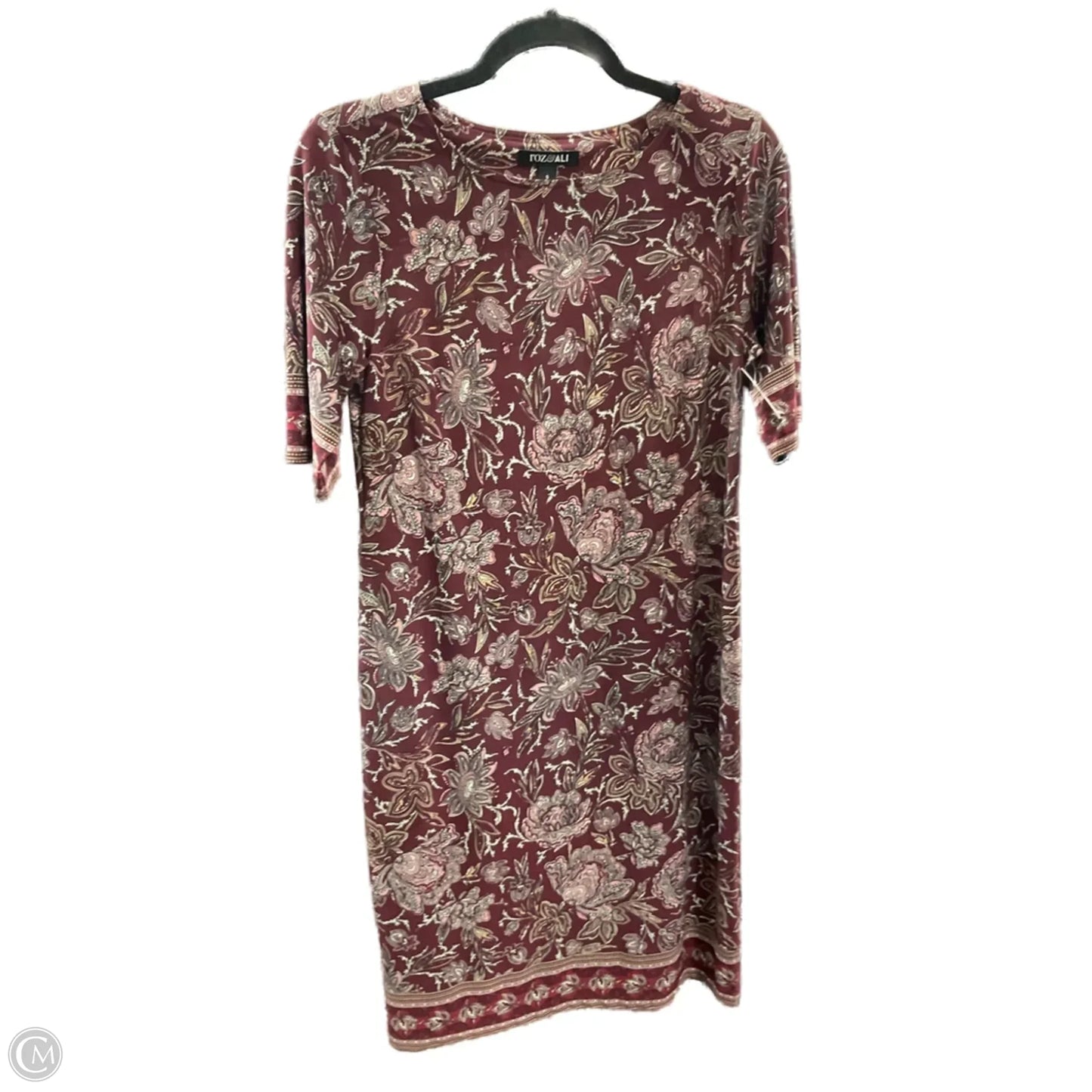 Dress Work By Roz And Ali In Maroon, Size: S