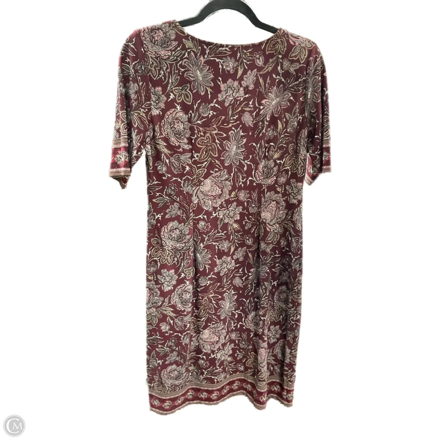 Dress Work By Roz And Ali In Maroon, Size: S