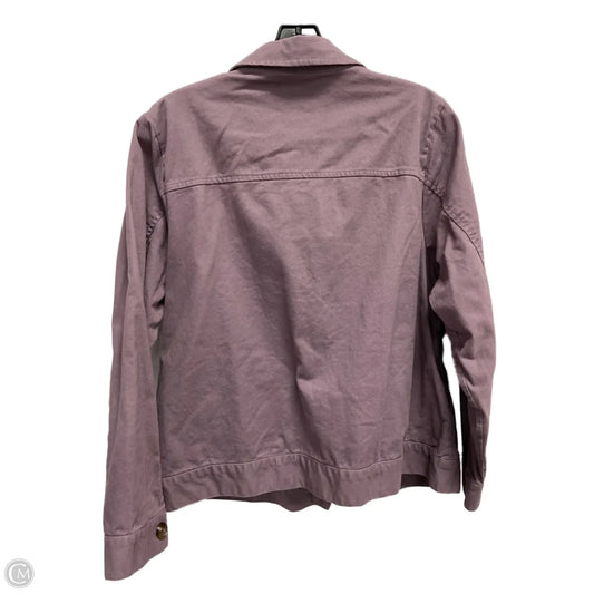 Jacket Denim By Cj Banks In Purple Denim, Size: Xl