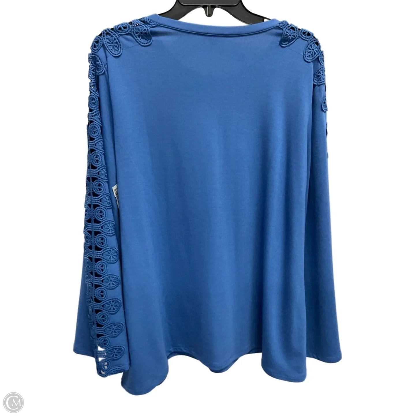Top Long Sleeve By Dg2 In Blue, Size: Xl