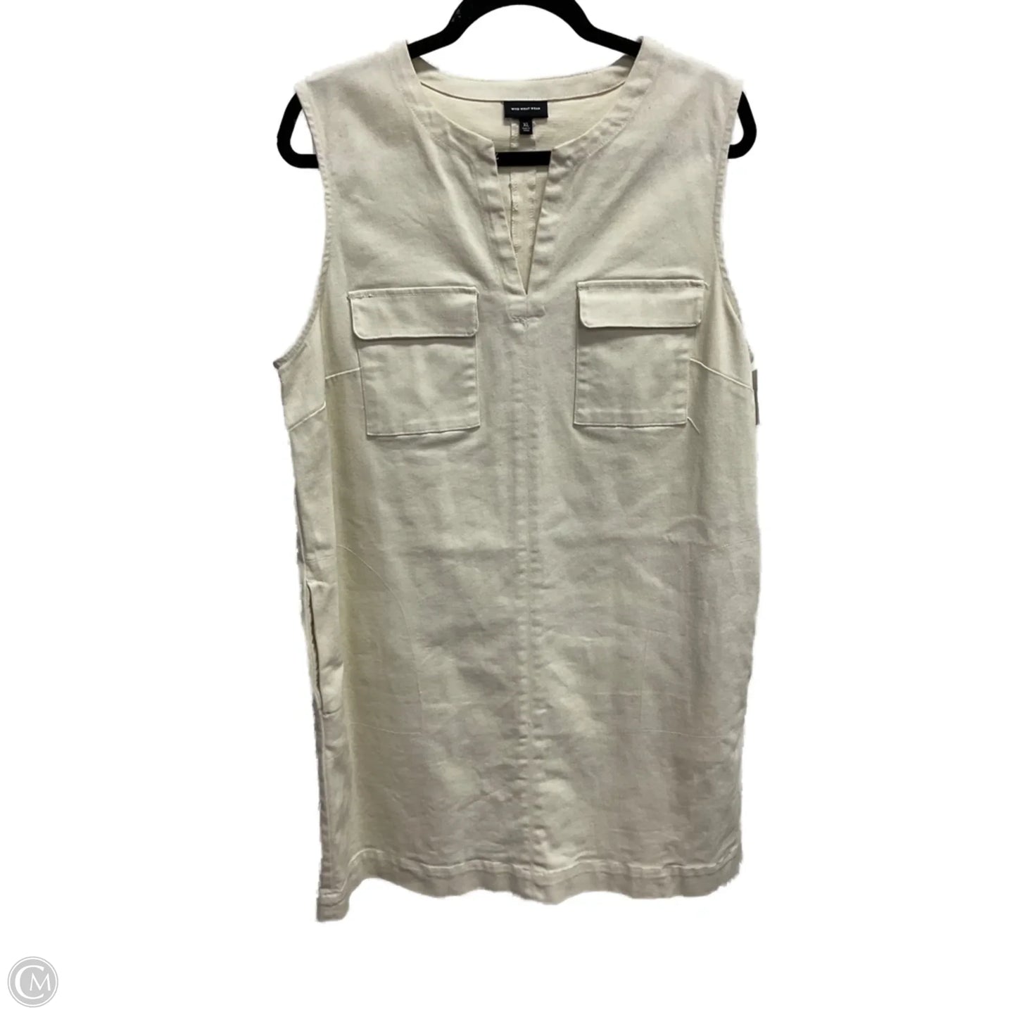 Dress Casual Midi By Who What Wear In Cream, Size: Xs