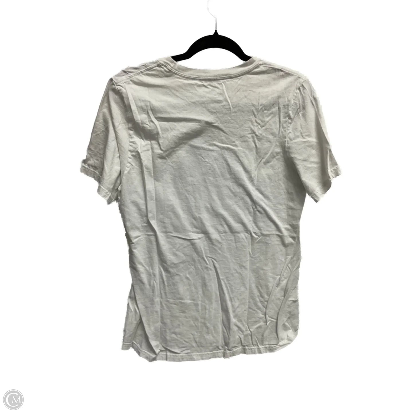 Athletic Top Short Sleeve By Adidas In White, Size: M