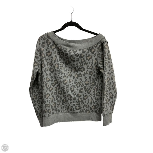 Sweatshirt Crewneck By Maurices In Leopard Print, Size: Xs