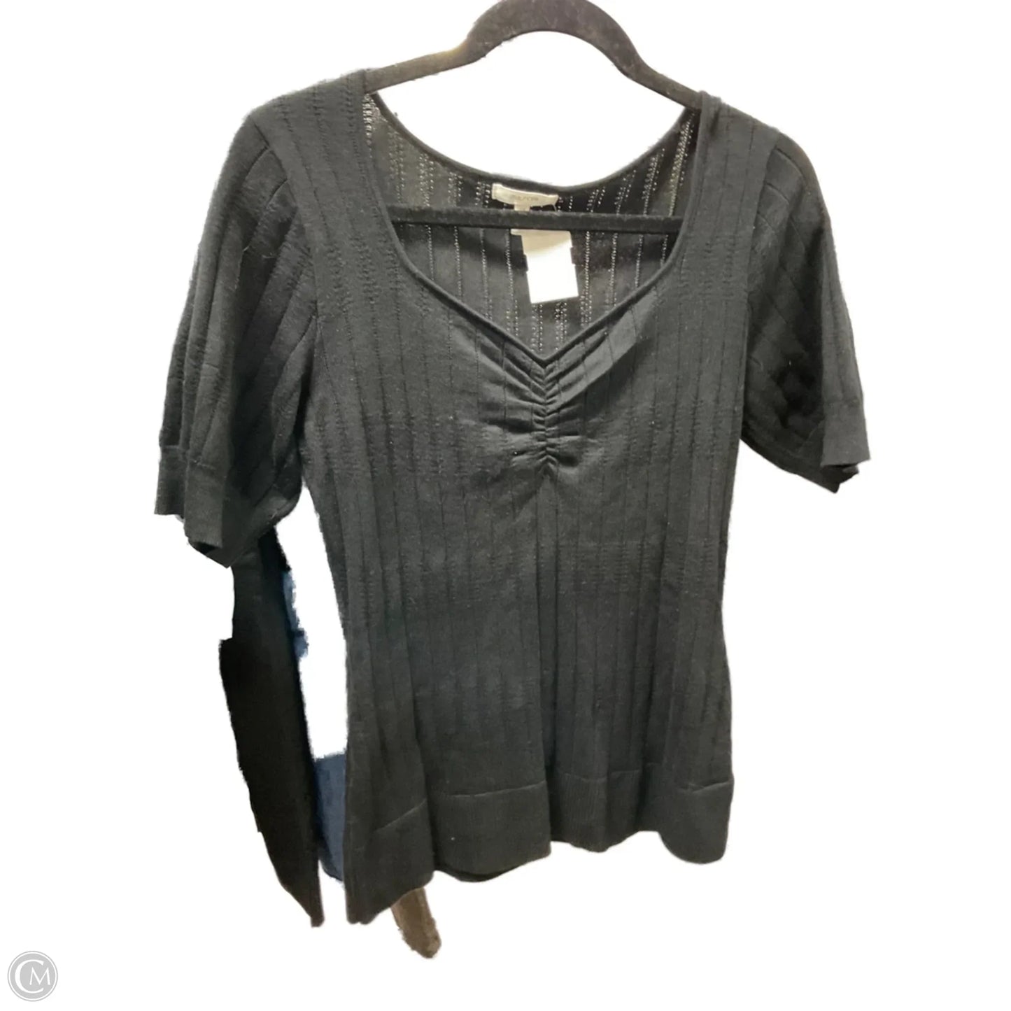 Top Short Sleeve By Maurices In Black, Size: S